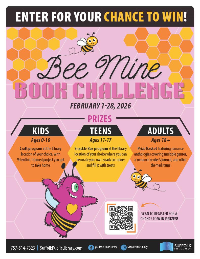 Bee Mine Book Challenge Flyer